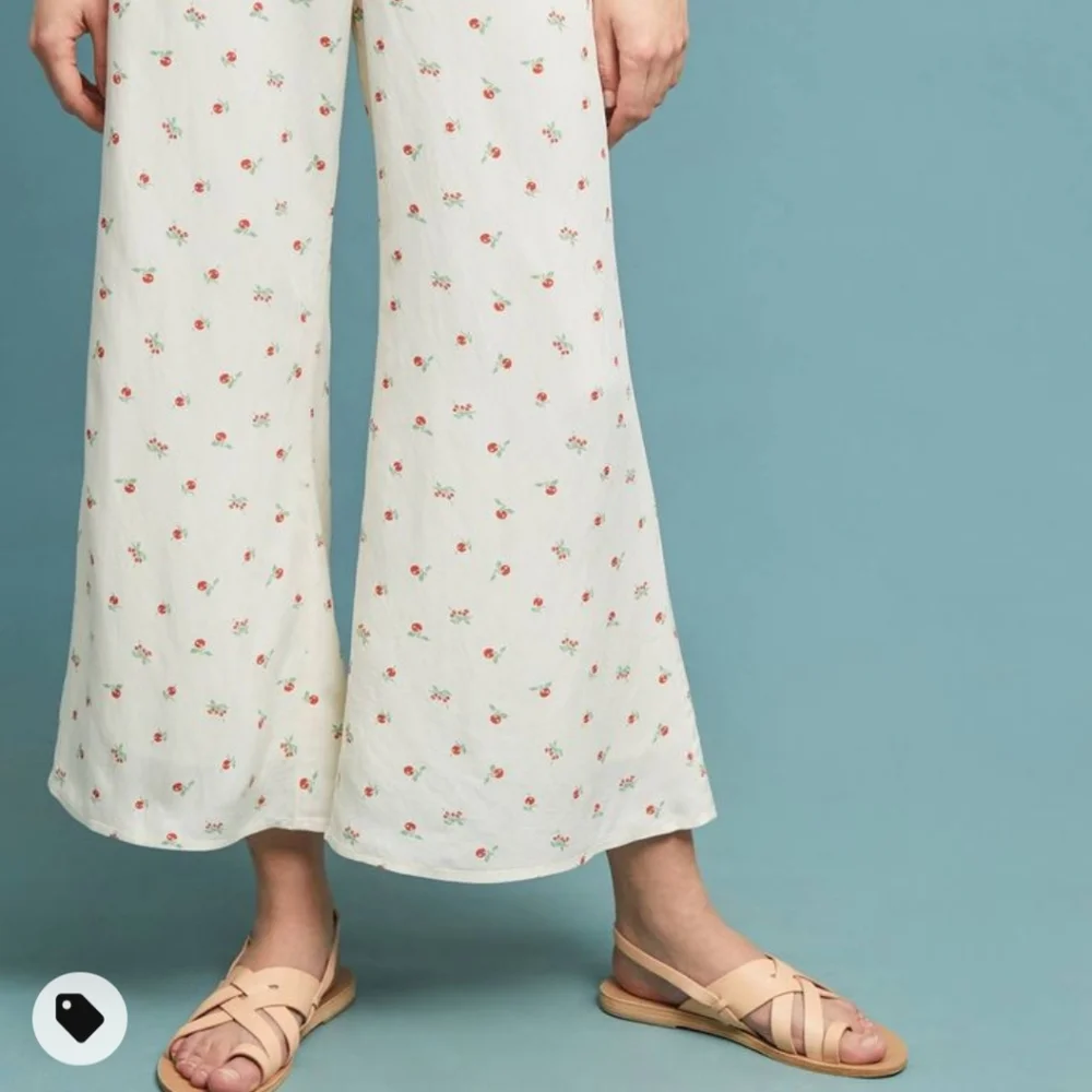 Anthro Talese Cherry Wide leg pants - Picture 8 of 8